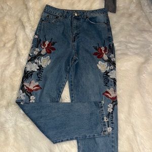 Embroidered Jeans